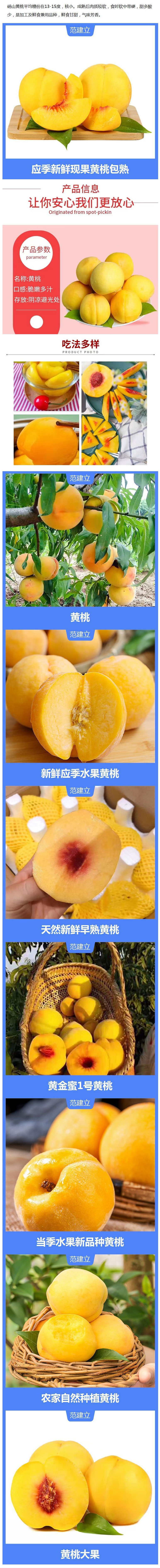 新鲜时令水果-锦绣黄桃-果型比较大-外观漂亮-肉色金黄.jpg